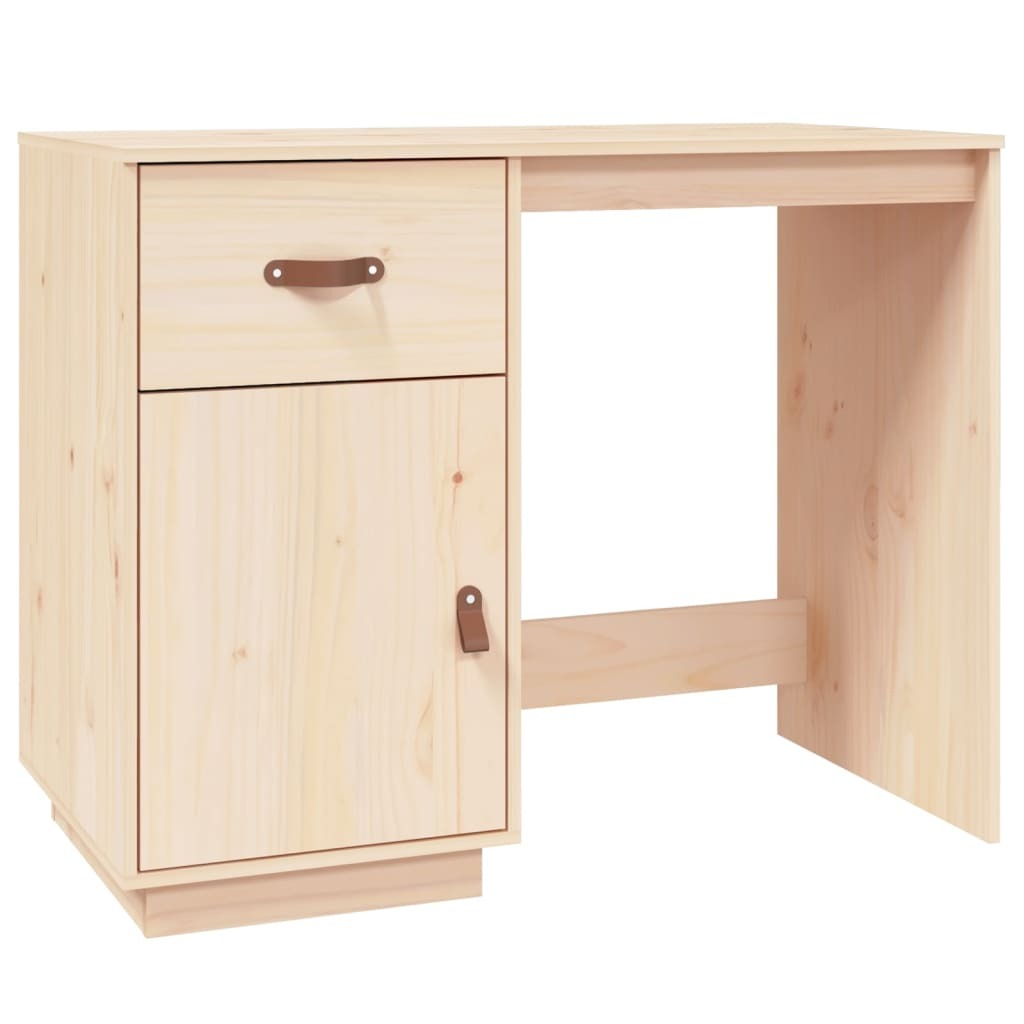 Bureau en pin massif naturel