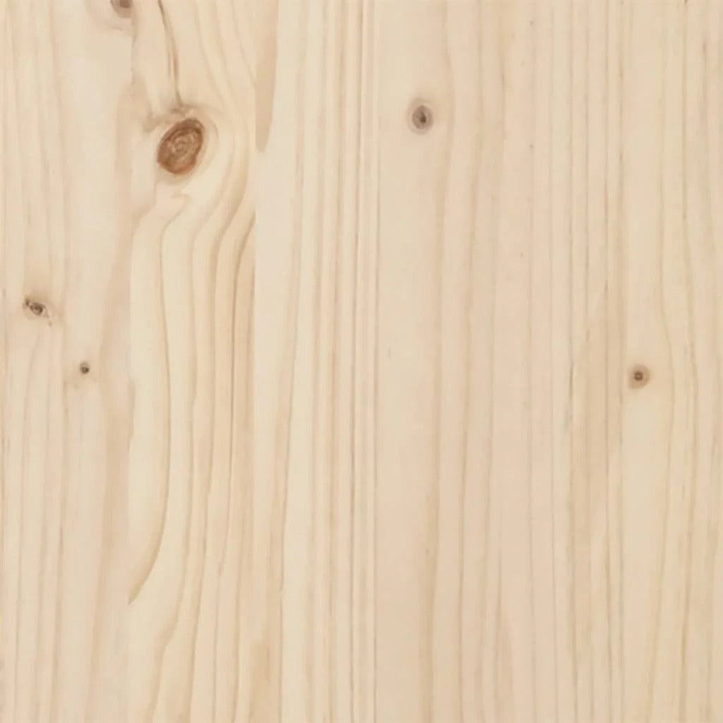 Table à manger en bois de pin et acier