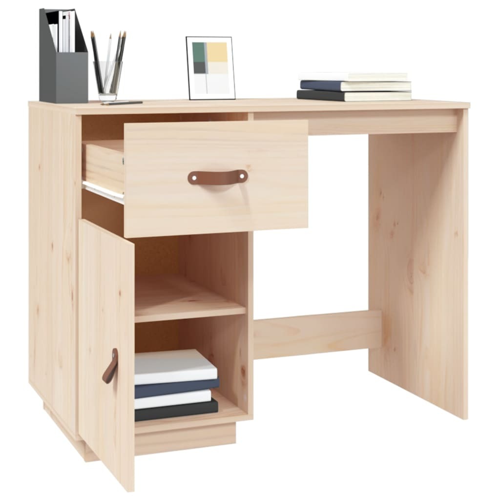 Bureau en pin massif naturel