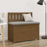 Banc de rangement miel en pin