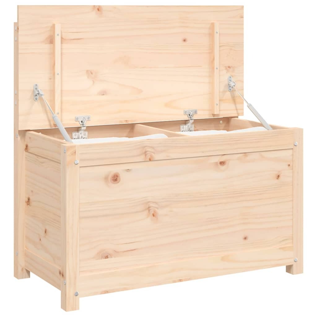 Banc de rangement en pin naturel