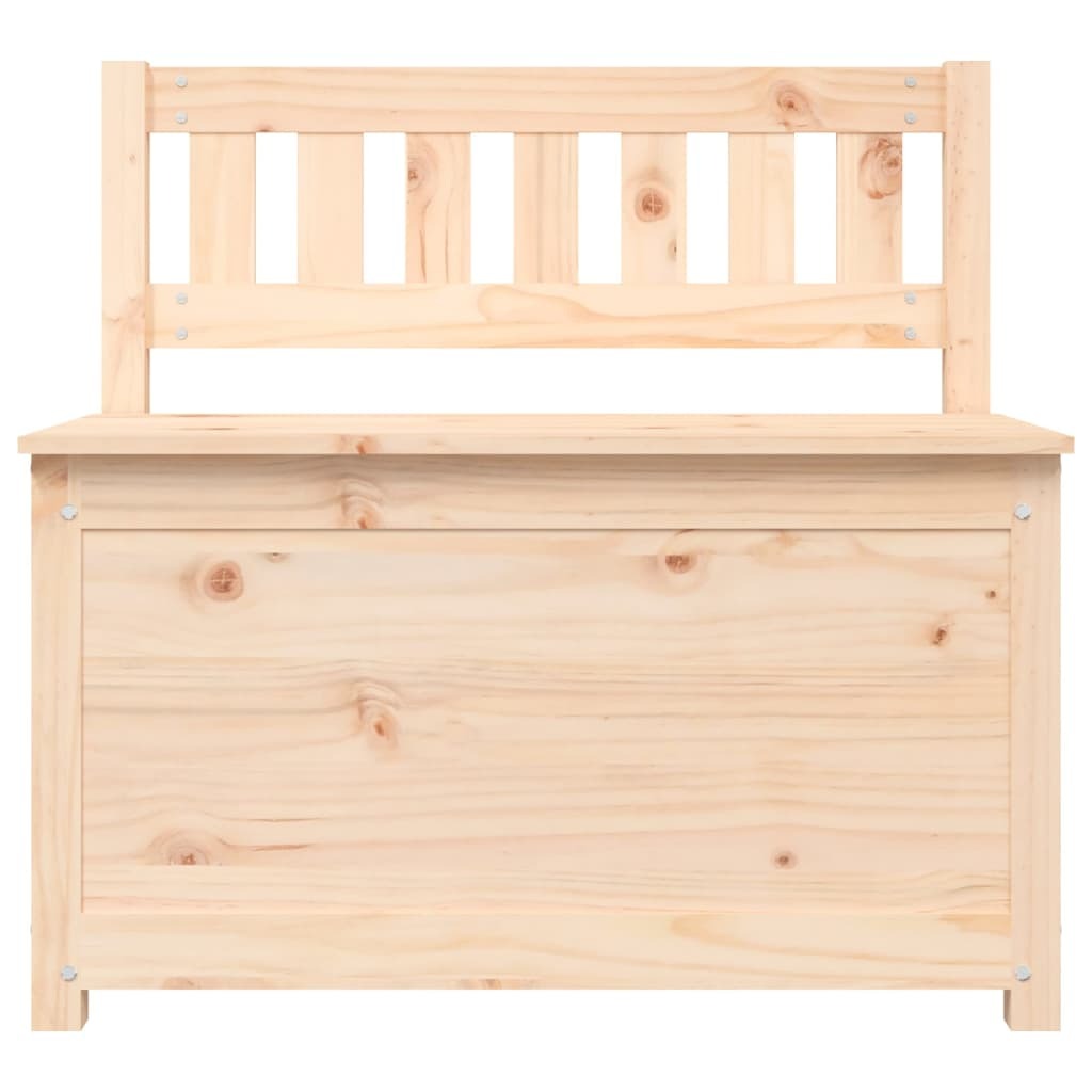 Banc de rangement en pin naturel