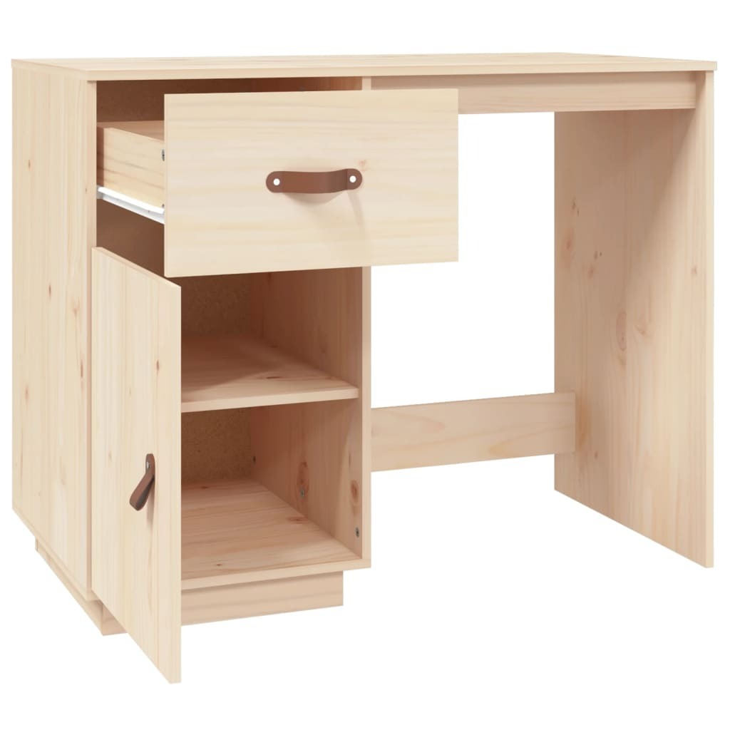Bureau en pin massif naturel