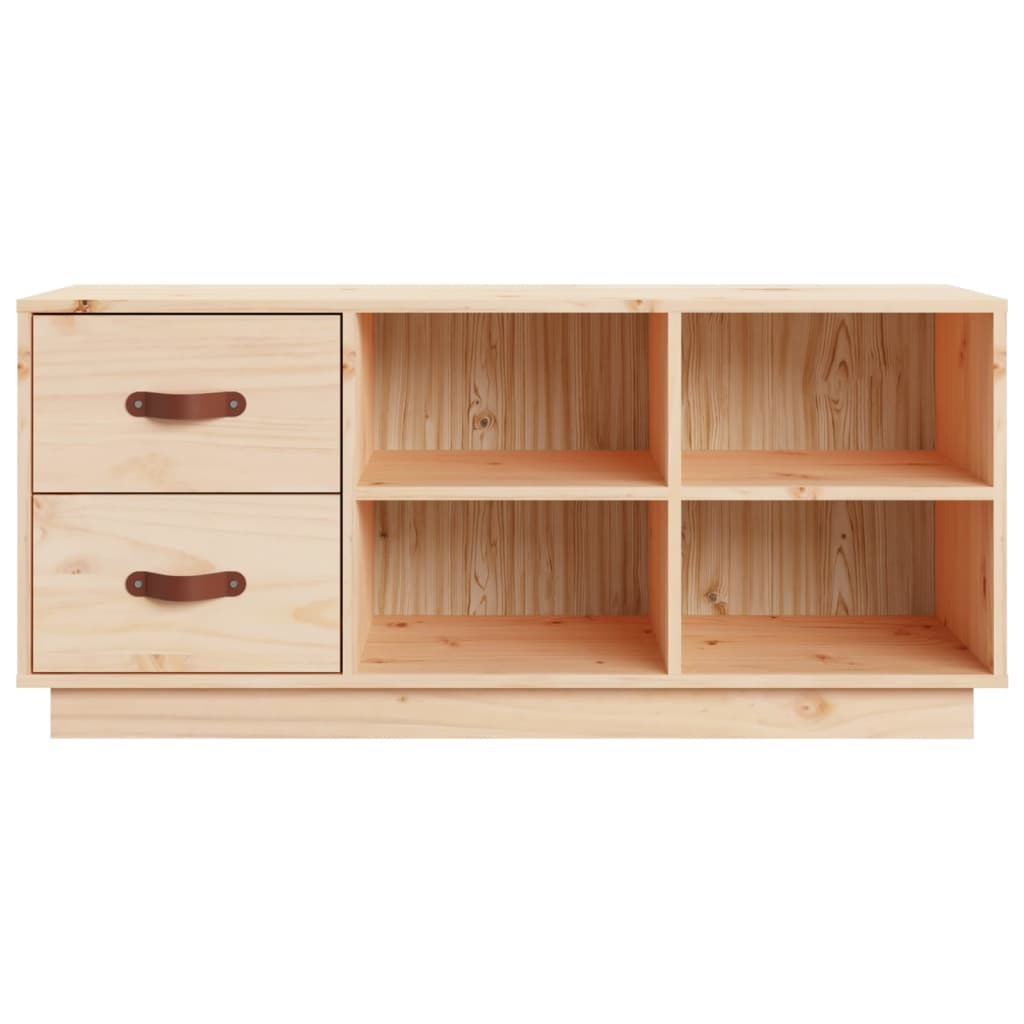 Banc à chaussures en pin naturel