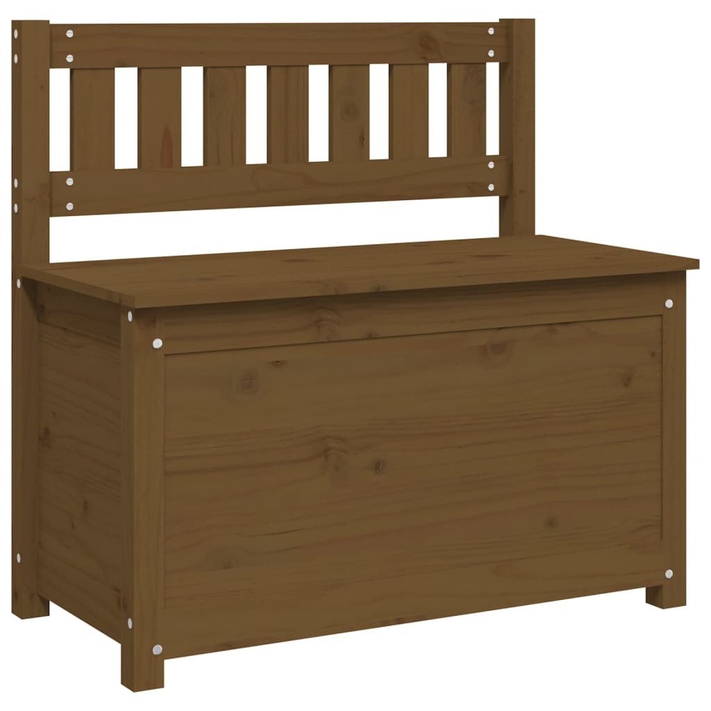 Banc de rangement miel en pin