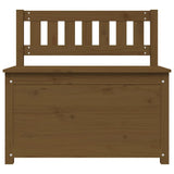 Banc de rangement miel en pin