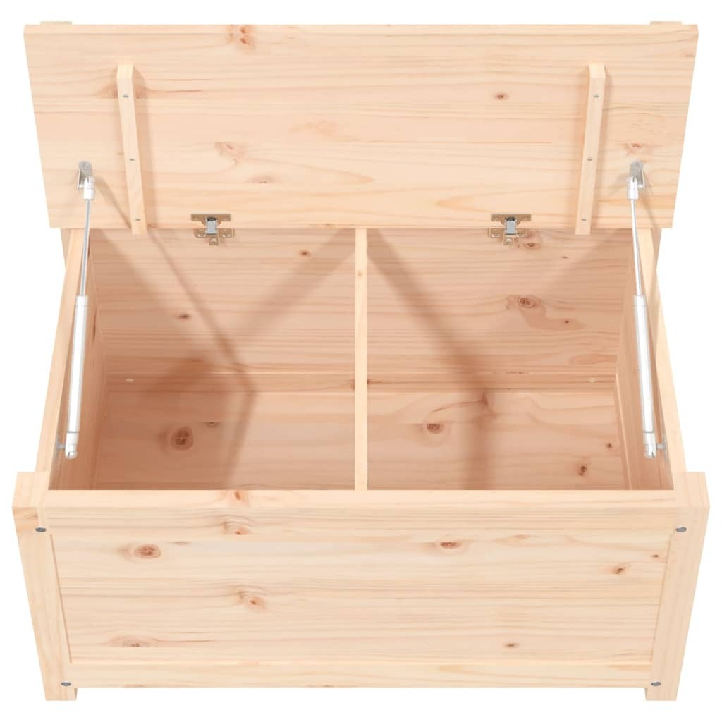 Banc de rangement en pin naturel