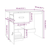Bureau en pin massif naturel