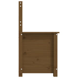 Banc de rangement miel en pin