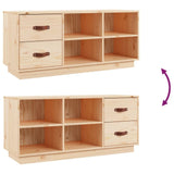 Banc à chaussures en pin naturel